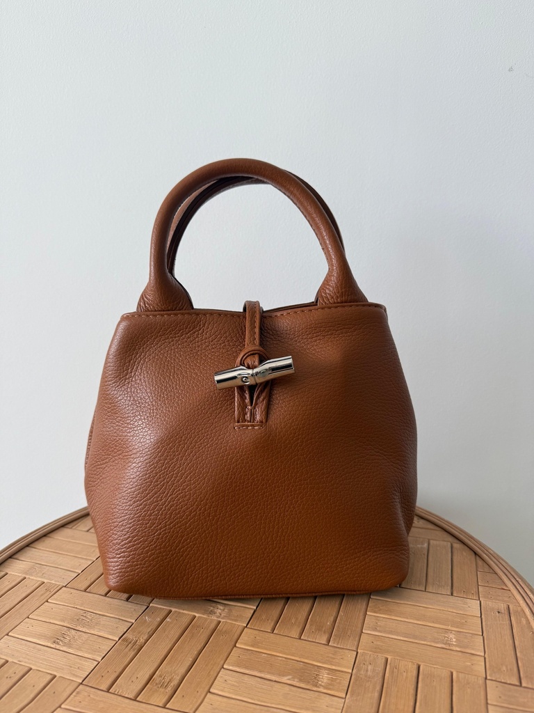 Bolso HUESO Piel Camel
