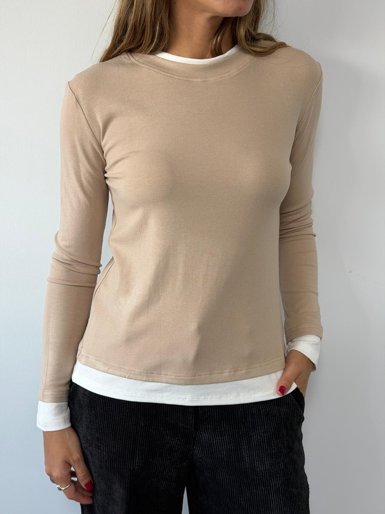 Camiseta VIVOS Beige