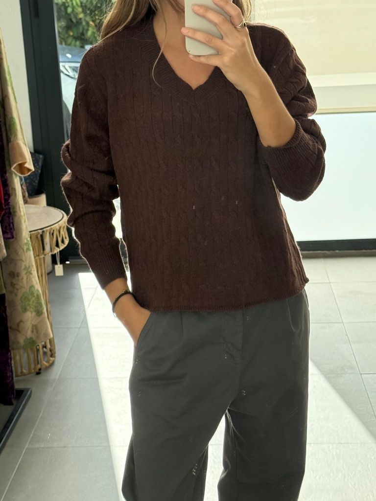 Jersey PICOTRENZA Marrón