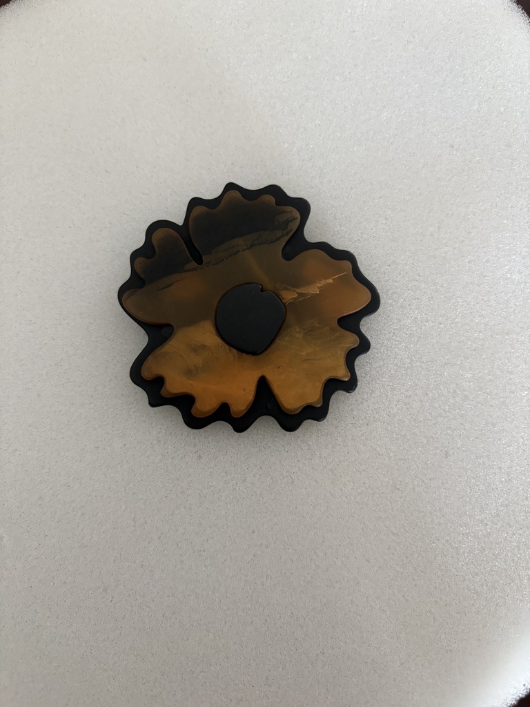 Broche FLORA Mostaza