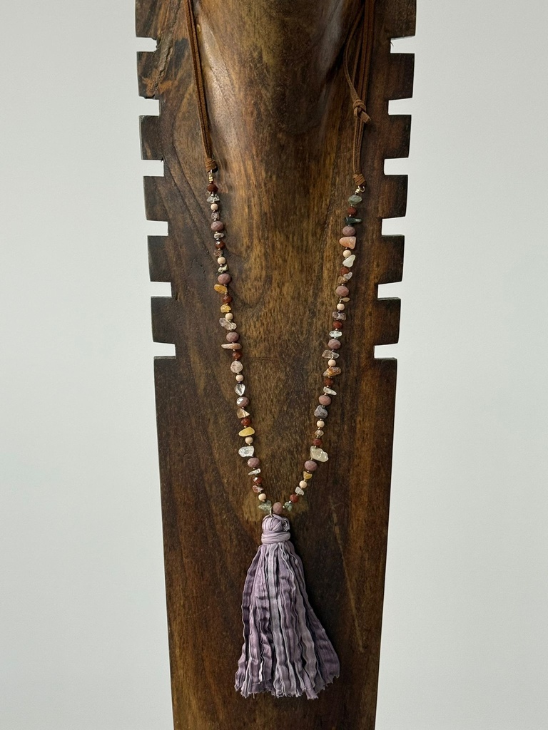 Collar BORLÓN Malva