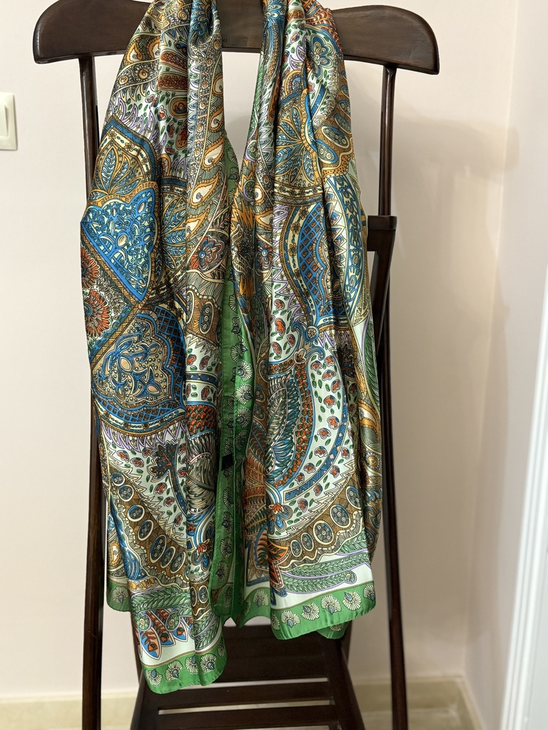 Foulard CACHMERE Azul/Verde