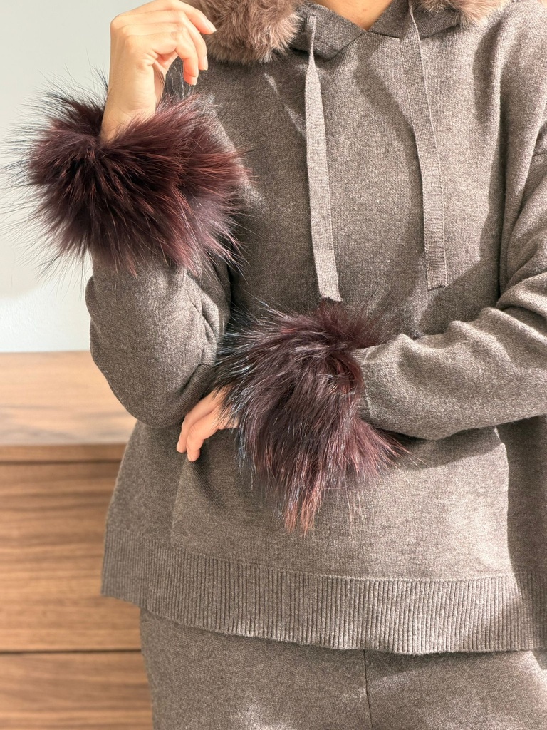 Puños Piel Chocolate