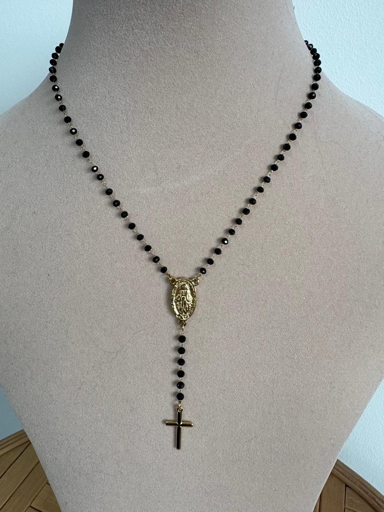Gargantilla ROSARIO Negro