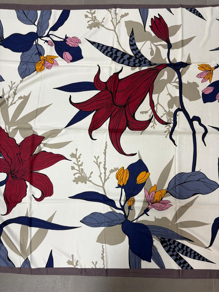 Pañuelo TULIPAN Burdeos