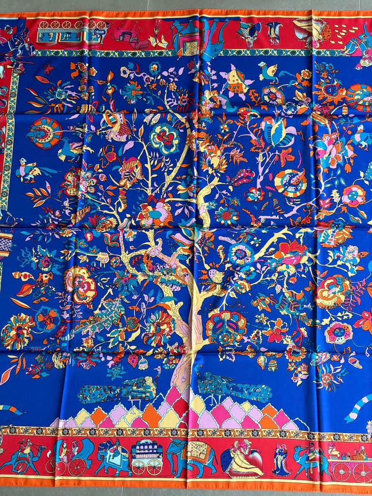 Pañuelo BOTANICO Azulón