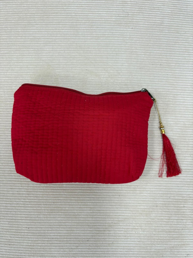 Bolsa NECESER Liso Rojo