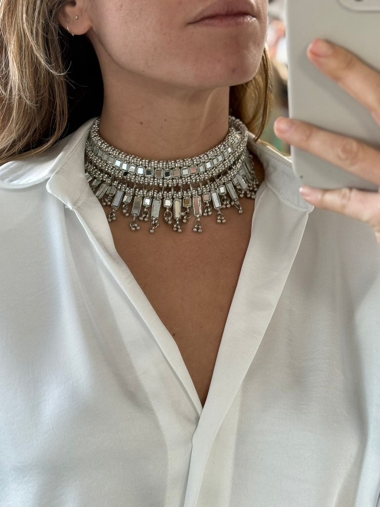 COLLAR DEMETER PLATEADO