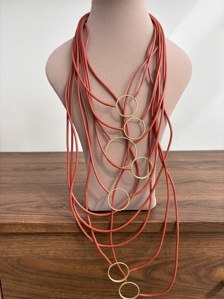 COLLAR MULTIANILLAS TEJA