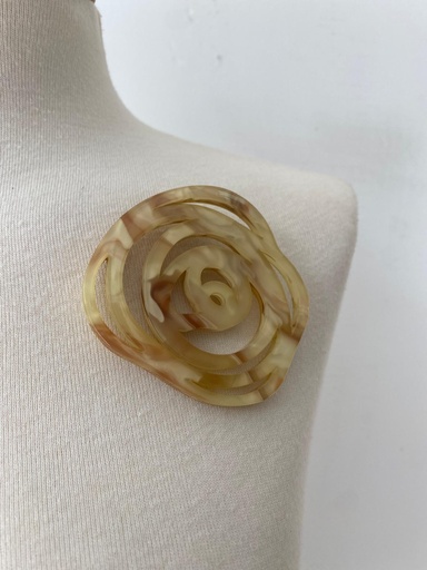 Broche LABERINTO Beige