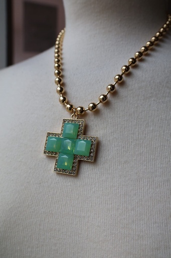 Collar ALEXIA Verde agua