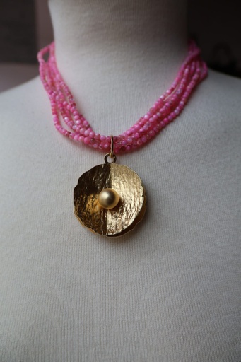 Collar-Gargantilla OLLA Rosa