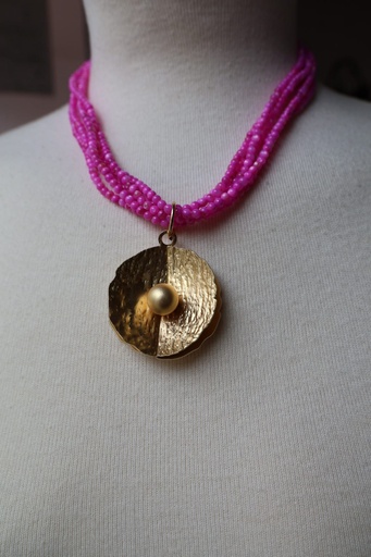 Collar-Gargantilla OLLA Fucsia