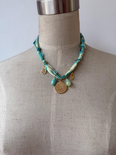 Collar ISABELINA Verde Agua