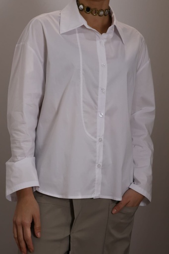 [ON89022BC] Camisa FELIPA Blanco