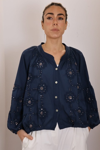 [ON32635AZM] Camisa FLORIN Marino