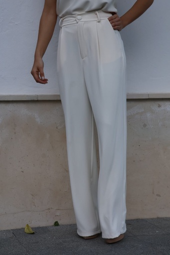 [SAP93021MF] Pantalón GIOCONDA Marfil
