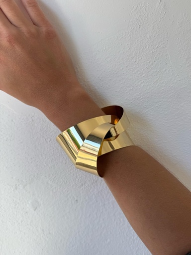 Brazalete ENTRELAZADO Dorado