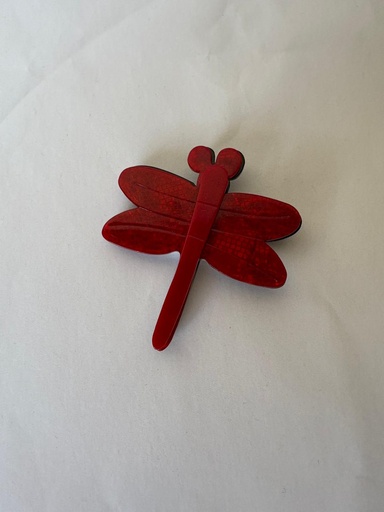 [SON54429RJ] Broche LIBELULA Rojo