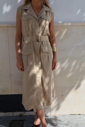 Vestido CAZADORA Beig