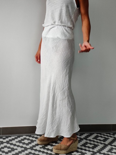 [LIN13560BL] Falda DONA Blanca