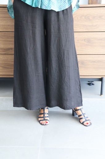 [LIN23422NG] Pantalón TRAPANI Negro.  REBAJADO %