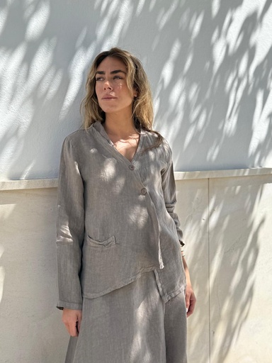 [LIN6882TP] Camisa NAPOLES Beige