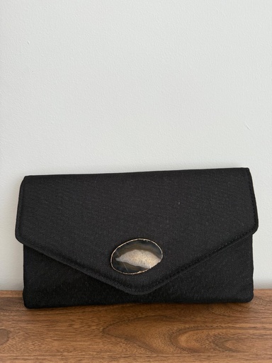 [BR20627NG] Bolso MEDALLON Negro