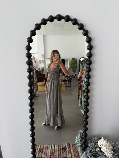 [GL3094MRR] Vestido ALESANDRA Marrón