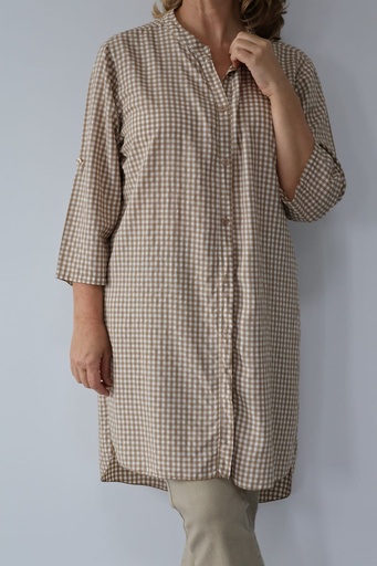 [GL51383BG] Vestido FERRARA Beige