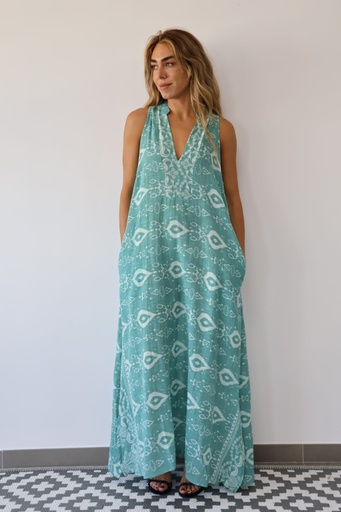 Vestido MANTRA Verde Agua