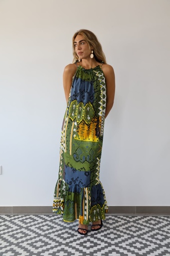 [CHU2028VD] Vestido MANDALA Verde