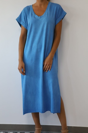 [AG2490CL] Vestido LEON Celeste