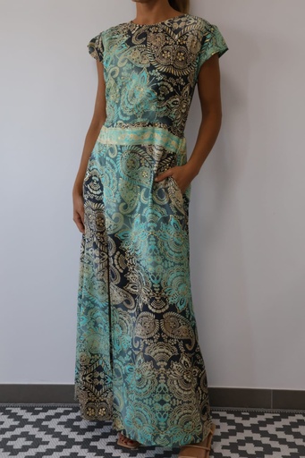 [CRECB1052VDA] Vestido DRAGÓN Verde Agua