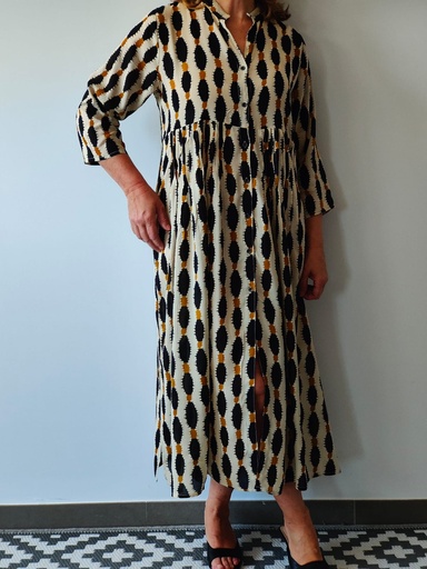 [CHU1711CT] Vestido HOJUELA Cactus