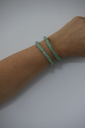 Pulsera MARMOL Elástico Verde