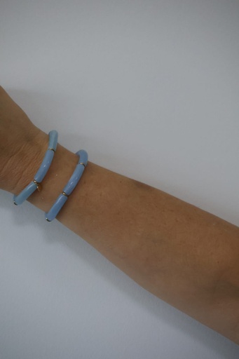 Pulsera MARMOL Elástico Celeste. REBAJADO 20%