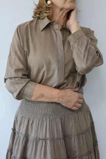 [CB2522CM] Camisa TERRE Marrón. REBAJADO 30%