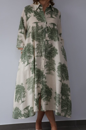 [GLA2508VD] Vestido CAMPIÑA verde