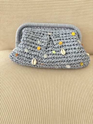 Bolso PLAYERO Liso Celeste