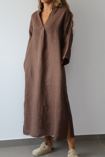 [CRL29340CH] Vestido DOHA Chocolate.   REBAJADO 30%