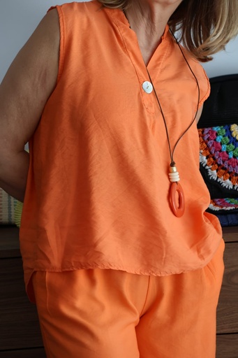 [GLA51553NAR] Camisa ALBÓNDIGA Naranja. REBAJADO 30%
