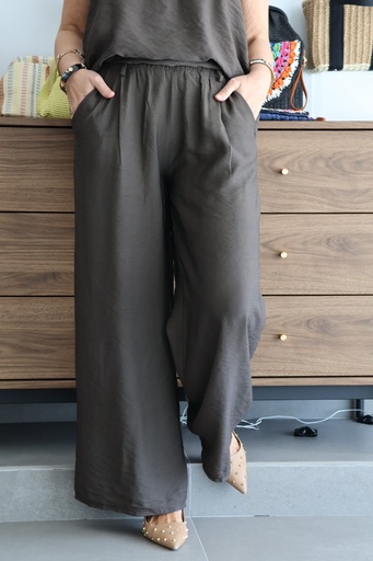 [GLA53155MRR] Pantalón ALBI Marrón