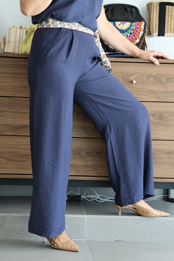 [GLA53155AZU] Pantalón ALBI Azul