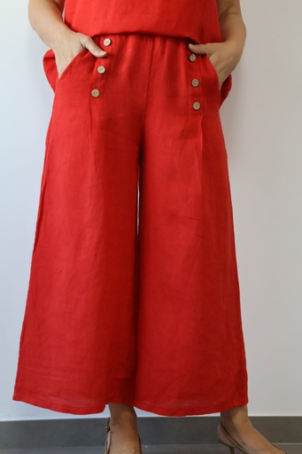 [GLA23612ROJ] Pantalón PECES Rojo
