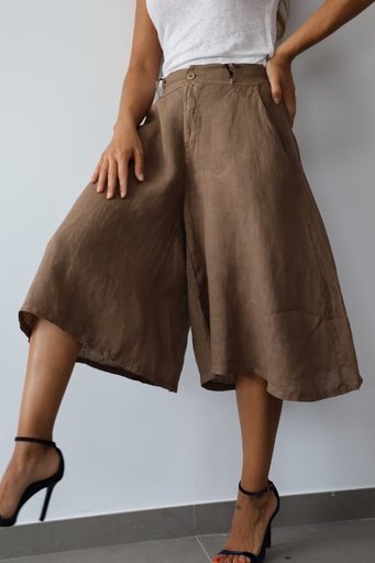[LIN824718MRR] Pantalón ISLA Marrón