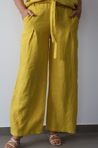 [LIN621130MOS] Pantalón ROSALÍA Mostaza