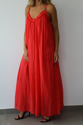 [LIN23166ROJ] Vestido AURORA Rojo