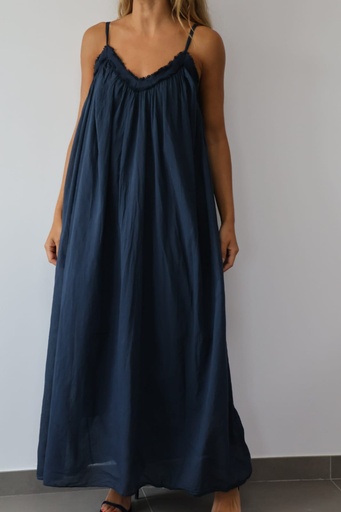 [LIN23166AZM] Vestido AURORA Marino