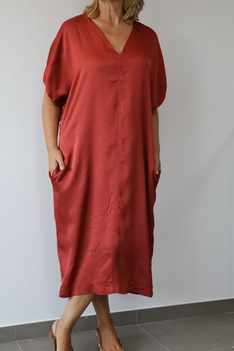 [CEL80560TJ] Vestido OSUNA Teja